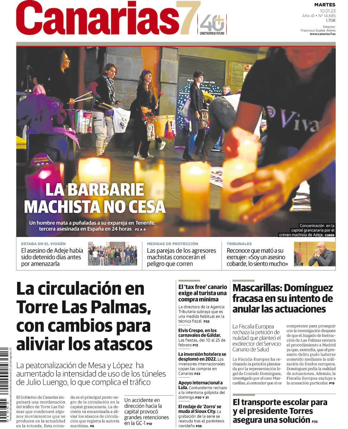 Vea La Portada De Canarias De Este Martes De Enero Canarias