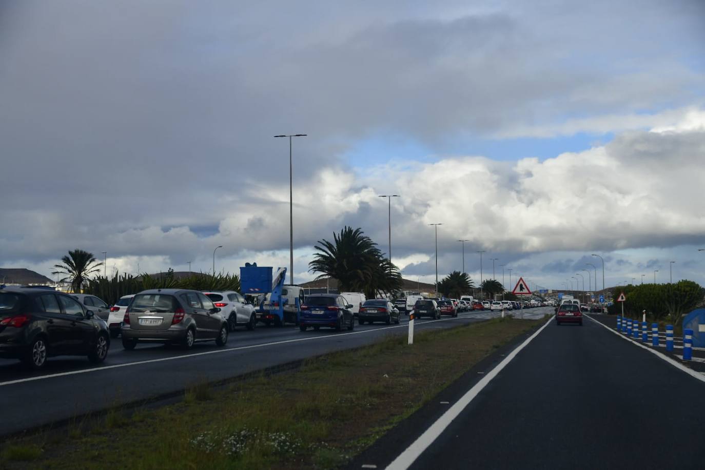 Retenciones importantes en la GC-1 sentido norte