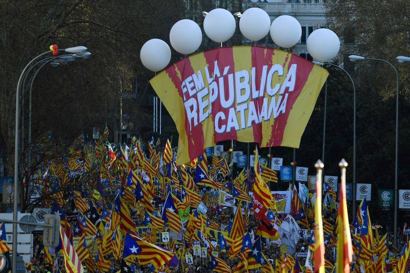 Fotos La marcha independentista en Madrid en imágenes El Correo