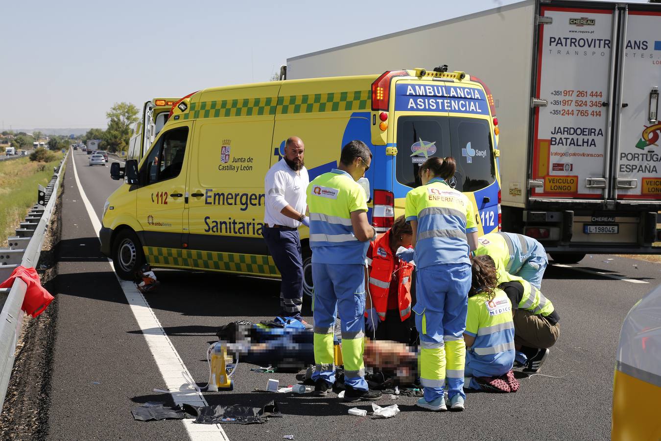 Fotos Herido Grave Un Motorista En Un Accidente En La A El Norte