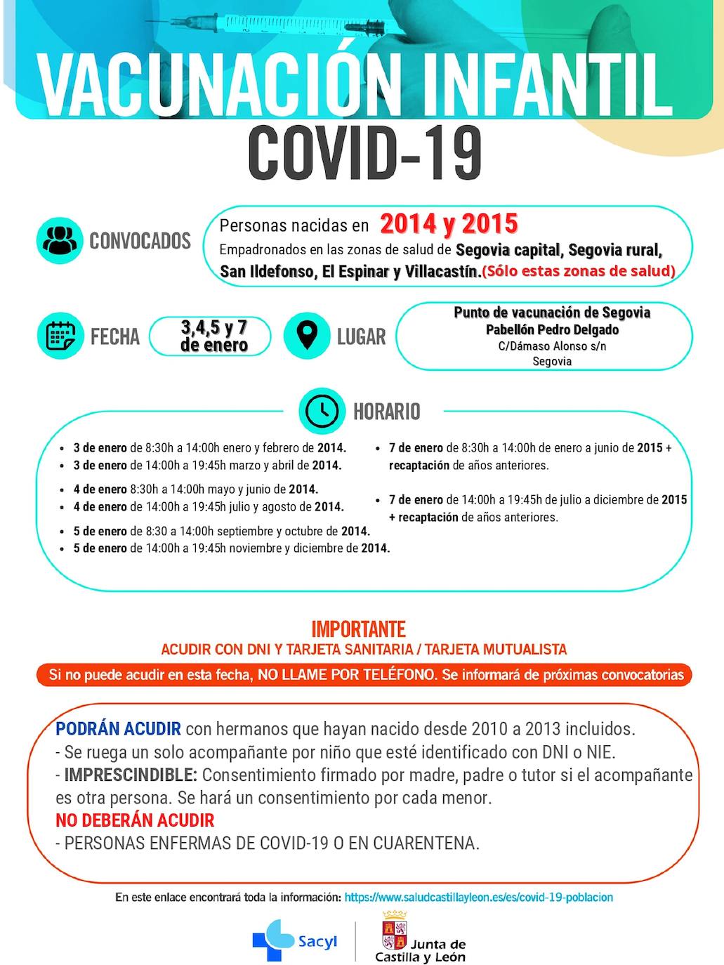 Sanidad Vacunar A Partir Del De Enero A Los Ni Os De Y A Os De