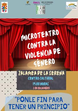 El Centro Cultural de La Serena acoge Microteatro Contra la Violencia de Género