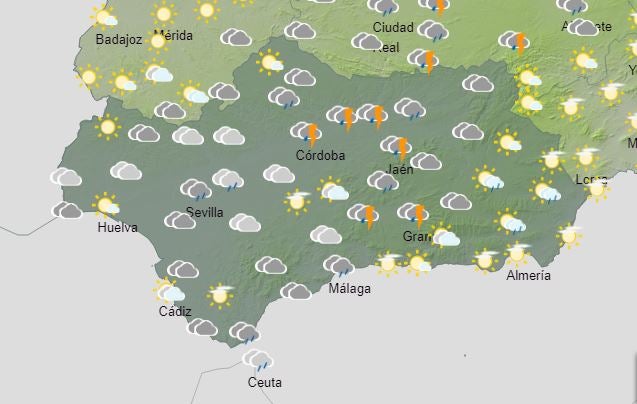 Tiempo y Aemet Meteorología anuncia las provincias de Andalucía en las