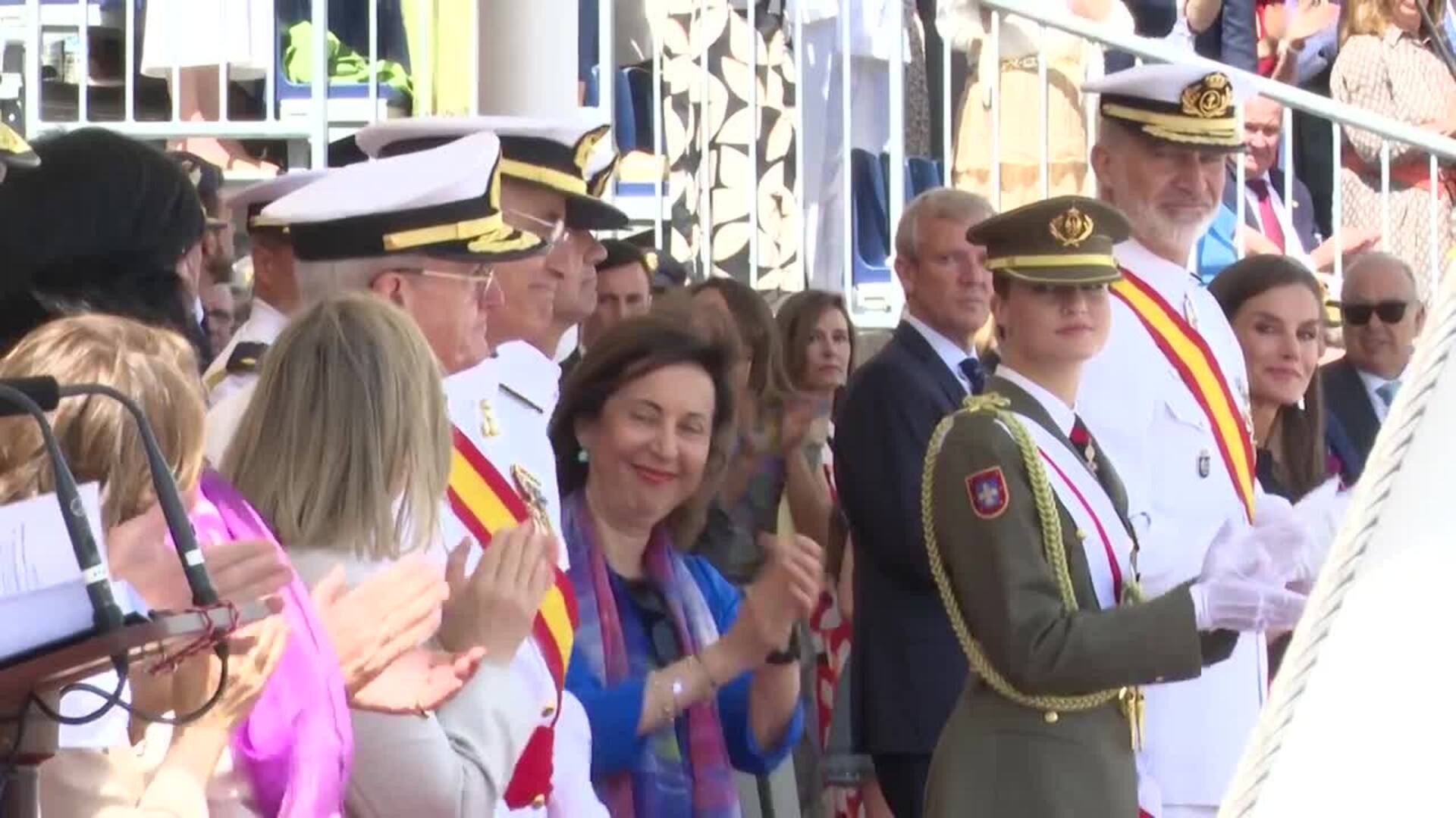 Felipe Vi Letizia Y Leonor Presiden La Entrega De Despachos En La