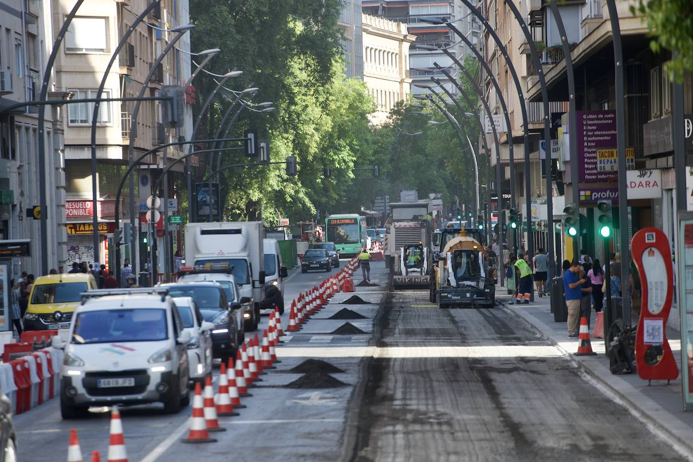 Las Obras De Movilidad Llegan A La Gran V A De Murcia La Verdad