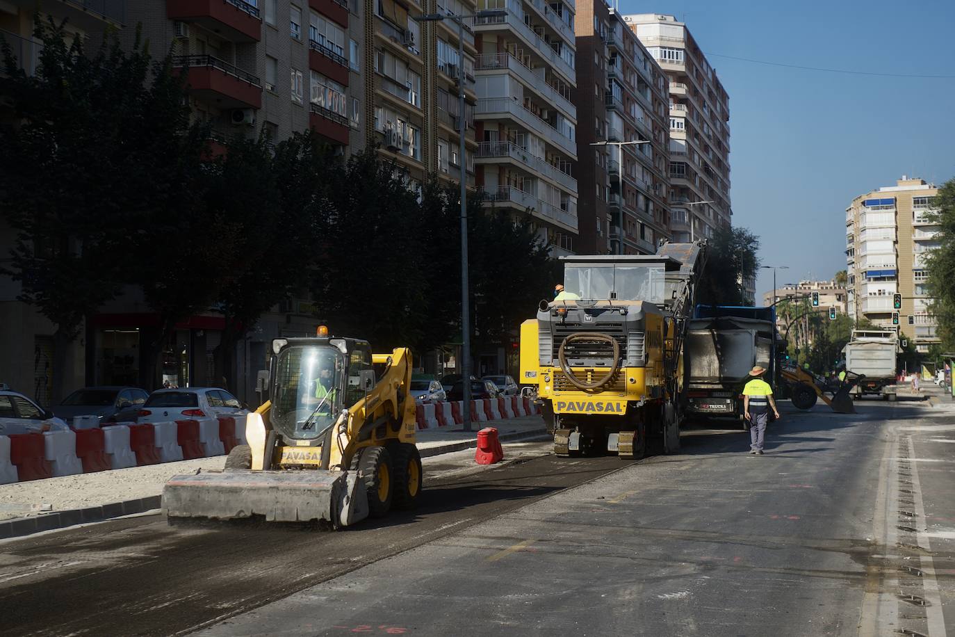 Comienzan Las Obras De Asfaltado En La Gran V A De Murcia Y En La