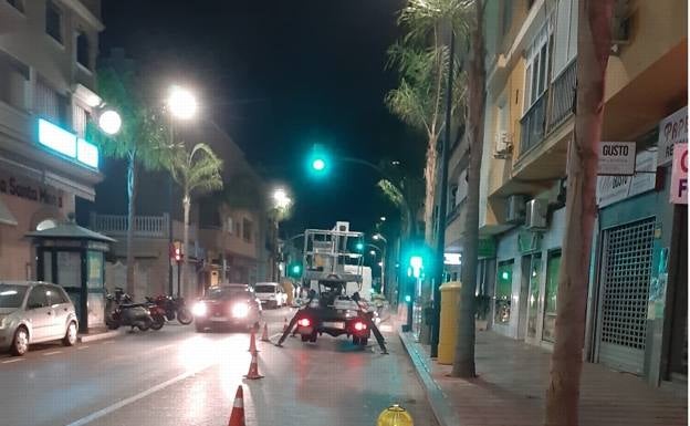 Calima cleaning plan activated for Rincón de la Victoria road signs