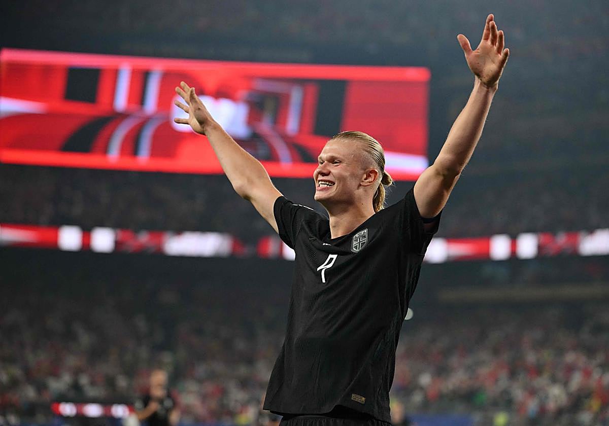 Haaland: «No sé lo que hago, simplemente soy muy bueno marcando goles»