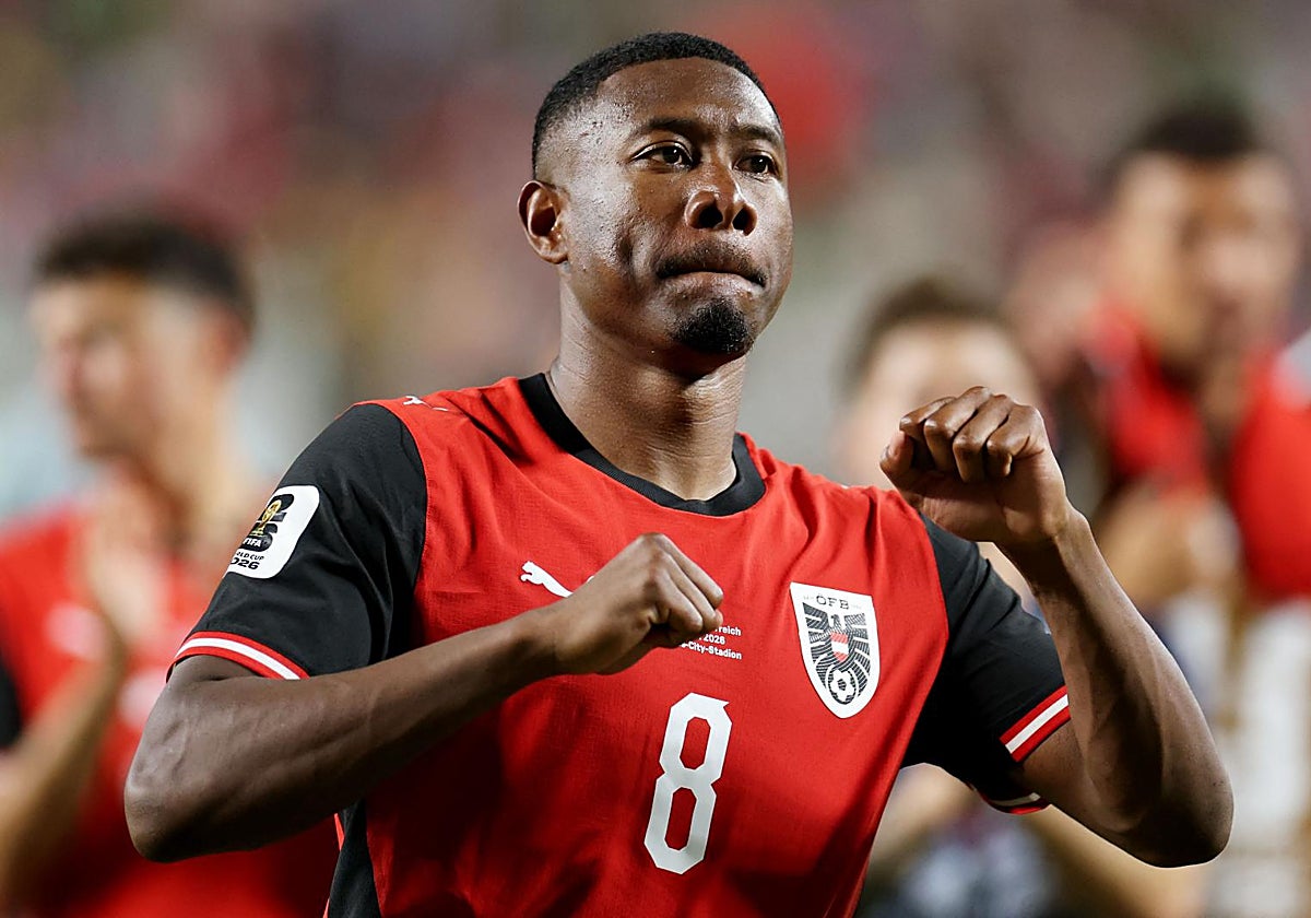 Alaba, con la selección de Austria