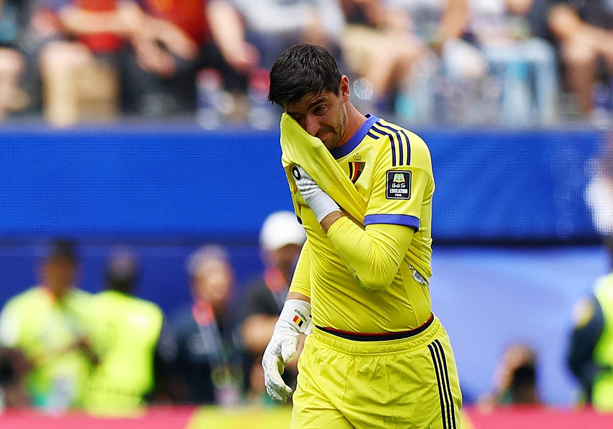 La lesión de Courtois, las lágrimas de Bélgica