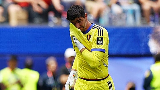 La lesión de Courtois, las lágrimas de Bélgica