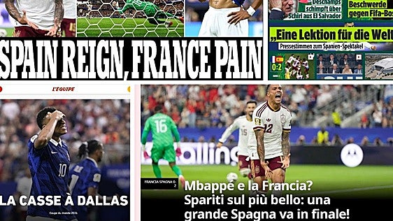 Así vivió el mundo la «lección» de España, que «apagó las estrellas y tocó el cielo»