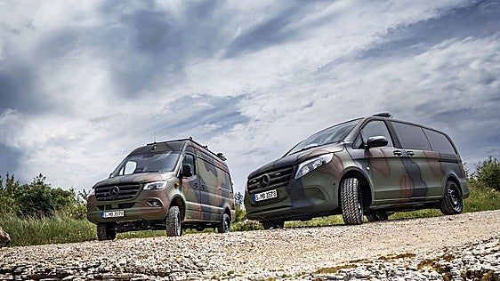 Mercedes-Benz despliega su artillería logística y táctica militar con base civil