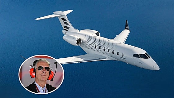 El nuevo jet privado de 23 millones que Piero Ferrari utilizará para ir a la Fórmula 1