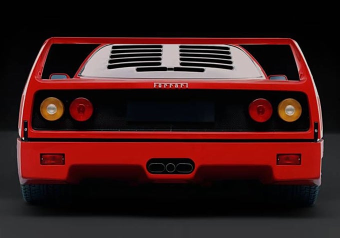 Detalle del Ferrari F40.
