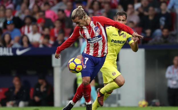 Griezmann, en una acción del partido. 