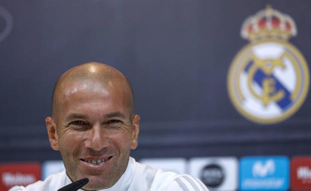 Zinedince ZIdane, en rueda de prensa. 