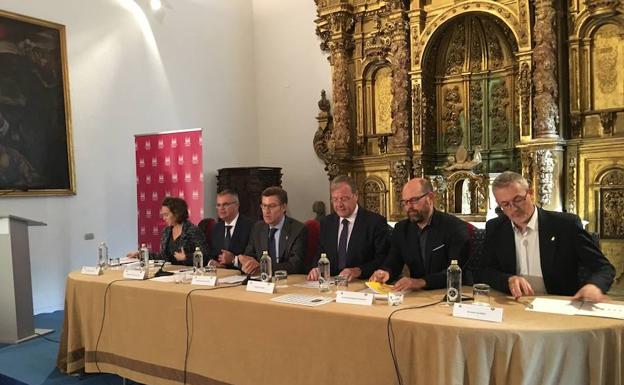 Clausura de la Asamblea general de la Asociació́n de Municipios del Camino de Santiago. 