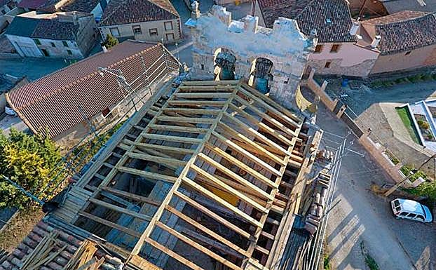 La cubierta fue una de las primeras intervenciones realizadas