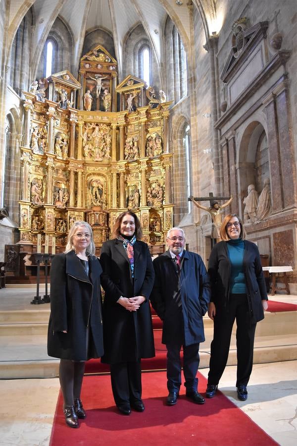 La Junta de Castilla y León ha concluido la restauración de las bóvedas y la cúpula de la torre de la Colegiata de San Miguel, con motivo de la próxima exposición que se celebrará en 2018