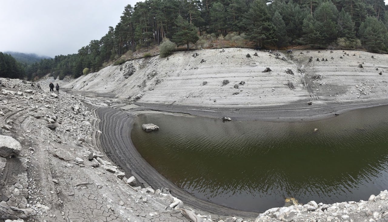 El embalse del Tejo en El Espinar.