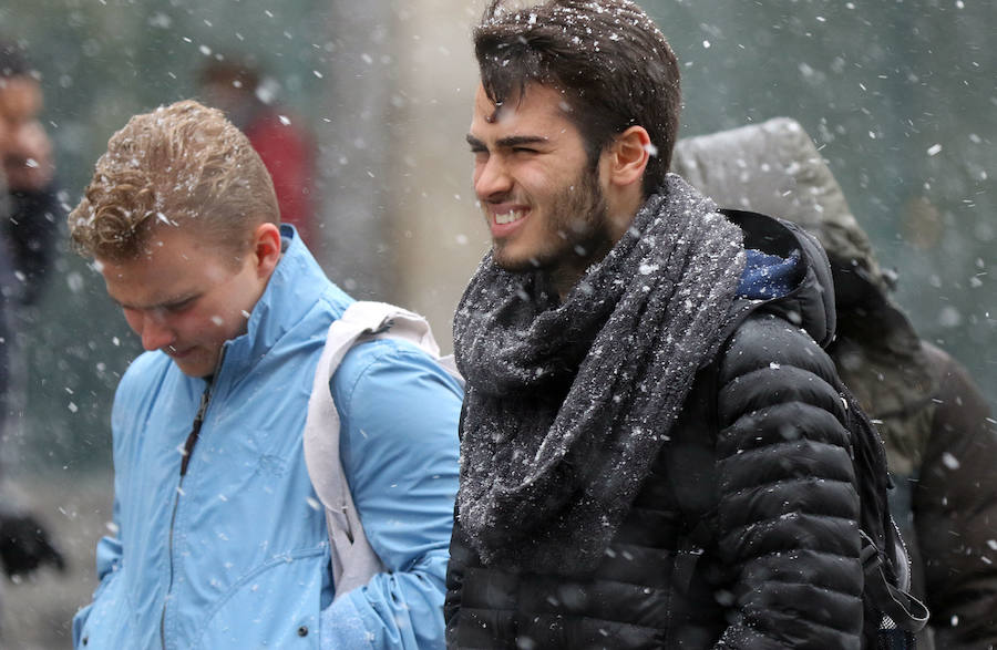 El temporal de nieve y bajas temperaturas es ya una realidad en la provincia de Segovia, donde las primeras nevadas obligan a circular con precaución.