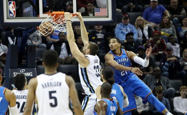 Marc Gasol durante el partido.