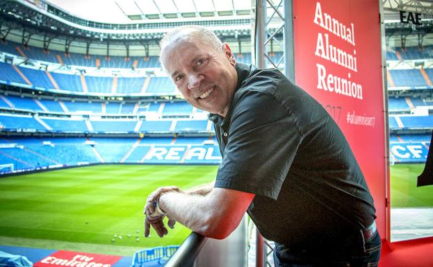 Mitch Lowe durante su visita a Madrid.