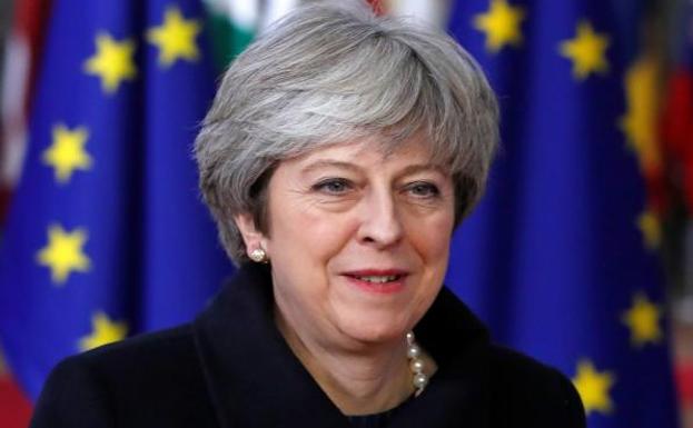 Theresa May, a su llegada a la cumbre de la UE que ha comenzado este jueves en Bruselas.