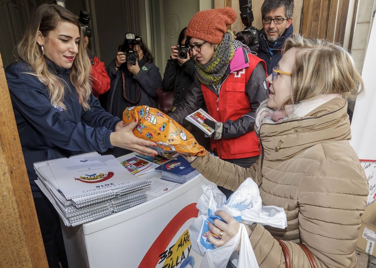 Entrega de juguetes en Burgos.