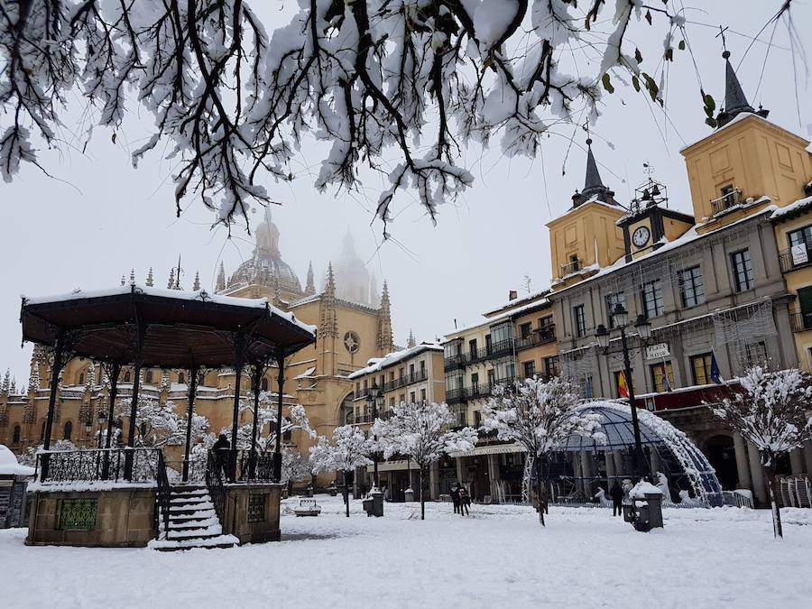 Nieve en Segovia