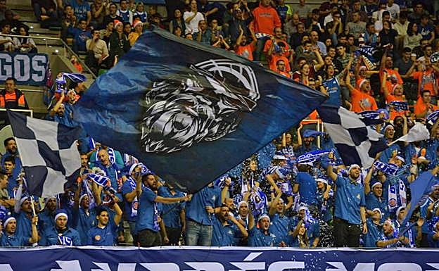 La afición burgalesa se deja la voz en cada partido que se celebra en el Coliseum