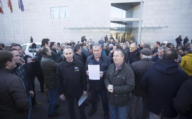 Manifestación del sector lácteo ovino. 