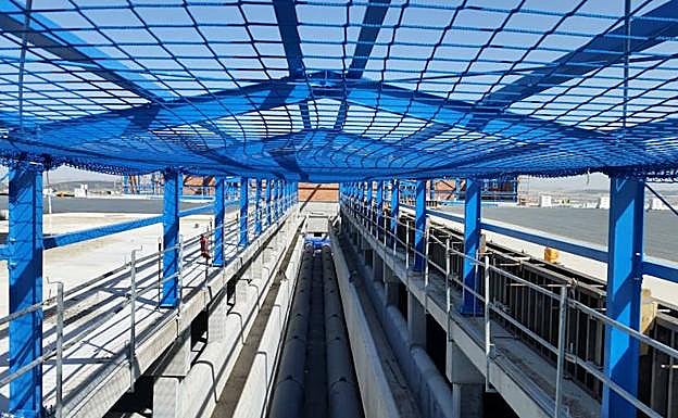 Obras en los depósitos de Cortes