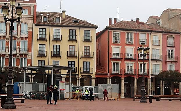 La caseta de obras está ya instalada