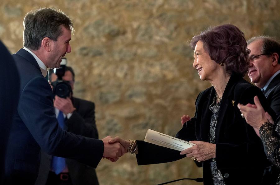 La Reina Sofía preside en Burgos el acto de entrega de los Premios Unión Europea del Patrimonio Cultural.