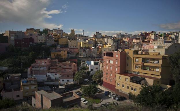 Vista de uno de los barrios de Ceuta.
