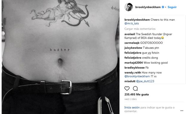 El nuevo tatuaje de Brooklyn. 