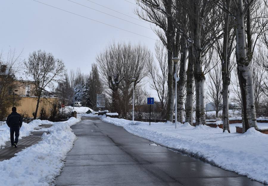 La madrugada del 1 al 2 de febrero de 2018 ha dejado estas imágenes en Aguilar de Campoo.