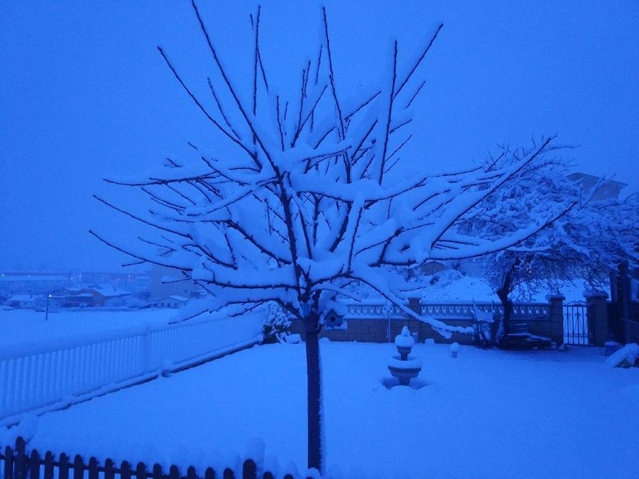 La nieve ha hecho acto de presencia, sobre todo en el norte de la provincia