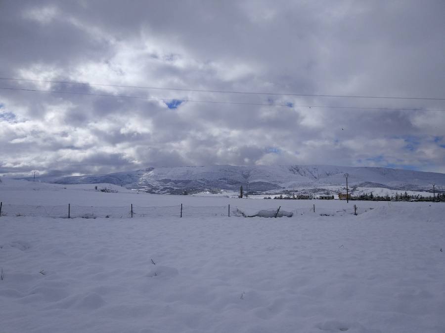 La nieve ha hecho acto de presencia, sobre todo en el norte de la provincia