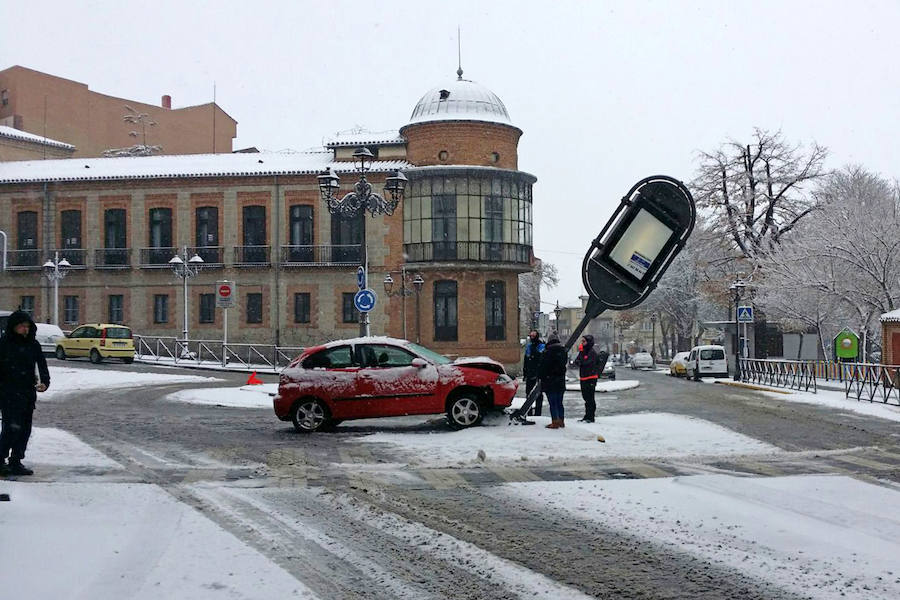 Nieve en Ávila.