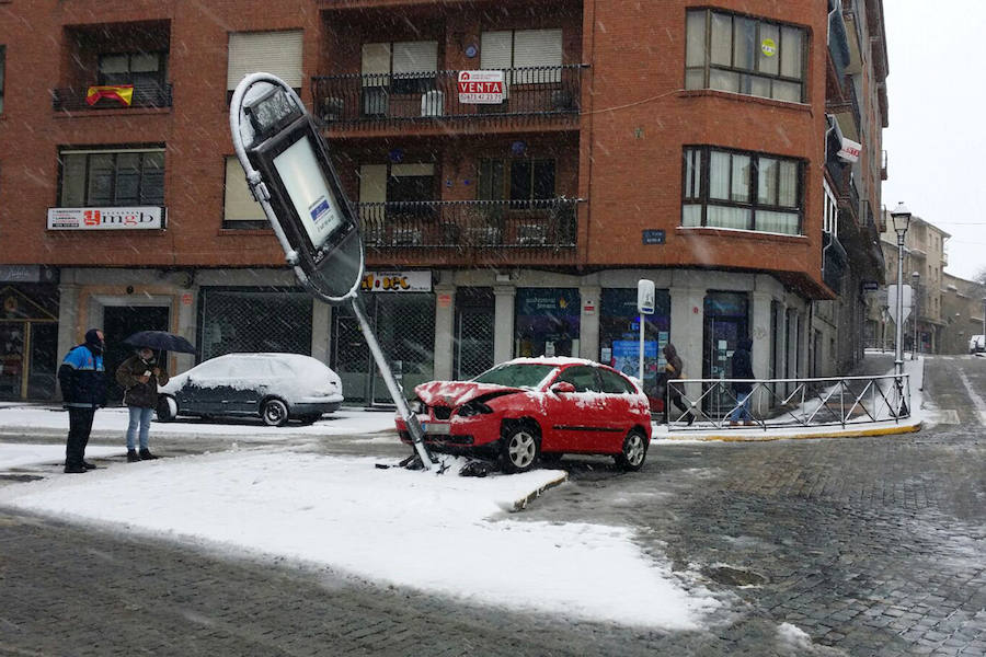 Nieve en Ávila.