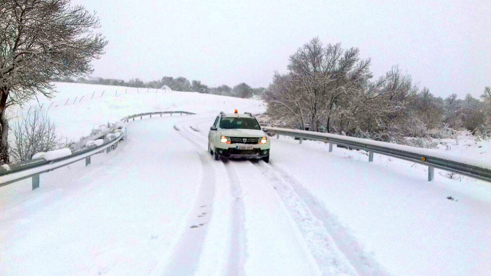 Nieve en Segovia.