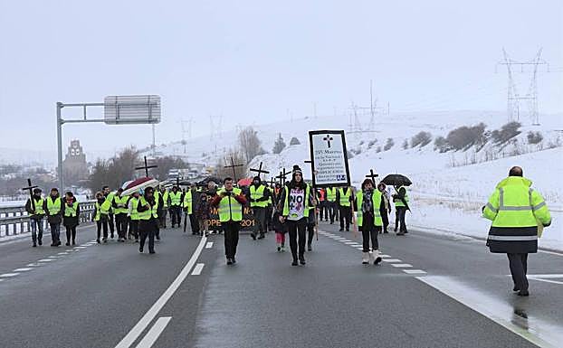 La plataforma se concentró el pasado 7 de enero tras un accidente mortal