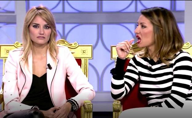 Alba Carrillo junto a Nagore Robles. 