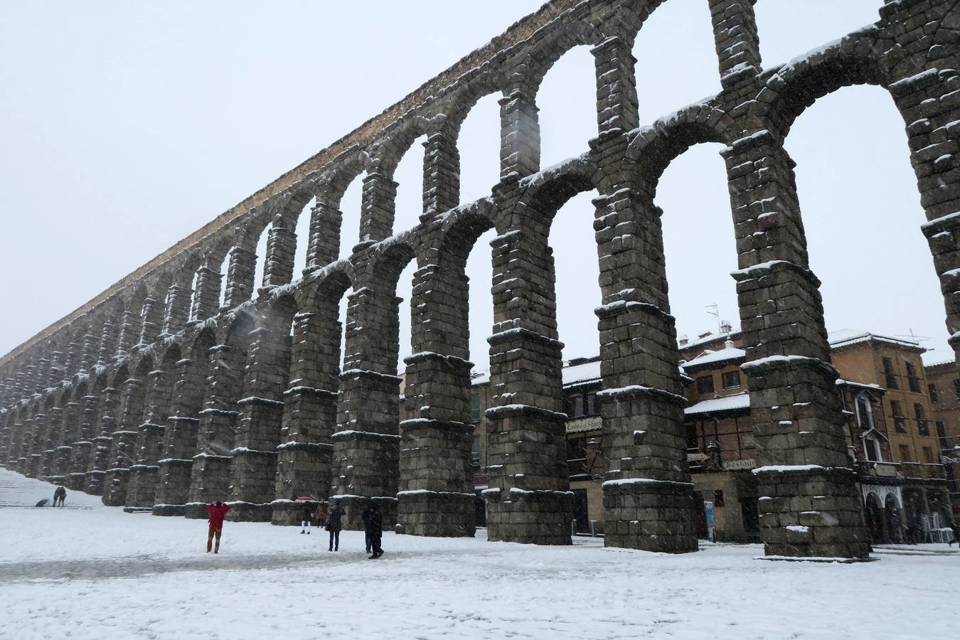 Nieve en Segovia.