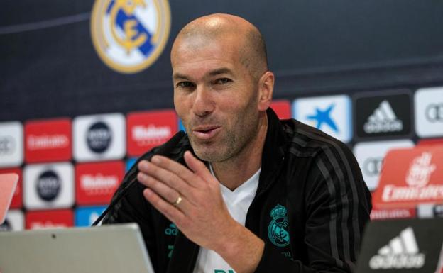 Zinedine Zidane, técnico del Real Madrid. 