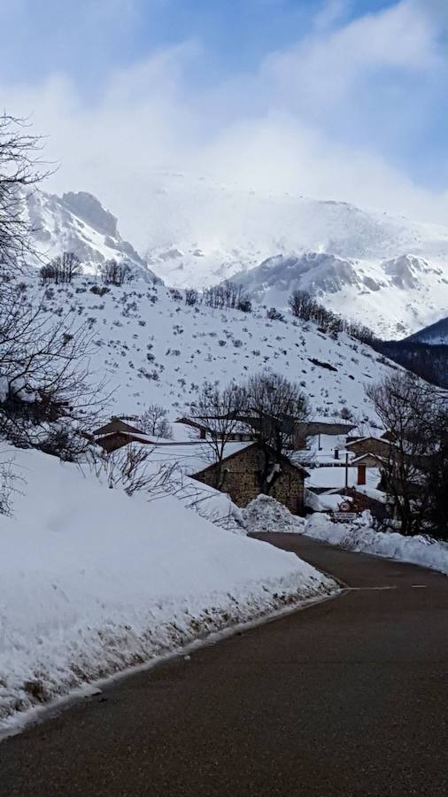 Deja de nevar en Palencia, pero la nieve tardará en marcharse