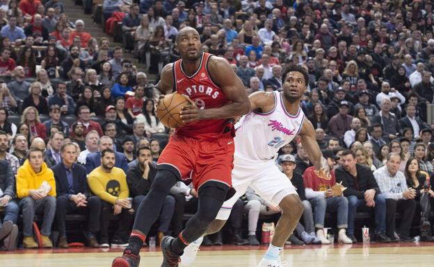 Serge Ibaka, durante el partido. 